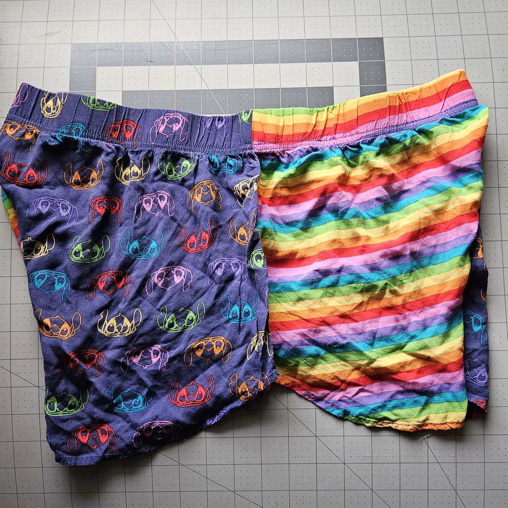 Disney Purple Stitch Pride Tank Top And Shorts 2 Piece - Picture 6 of 6